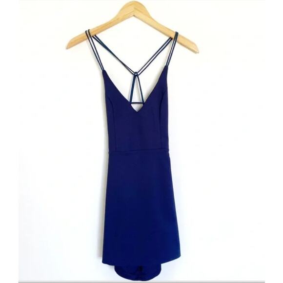 Revolve Superdown Criss Cross Back Mini Dress Small - Picture 1 of 8